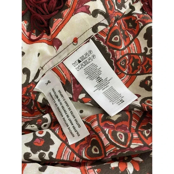 Michael Kors short sleeve boho cropped top shirt - Picture 6 of 6